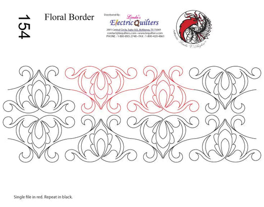 154 Floral Borders Pantograph by Linda V. Taylor
