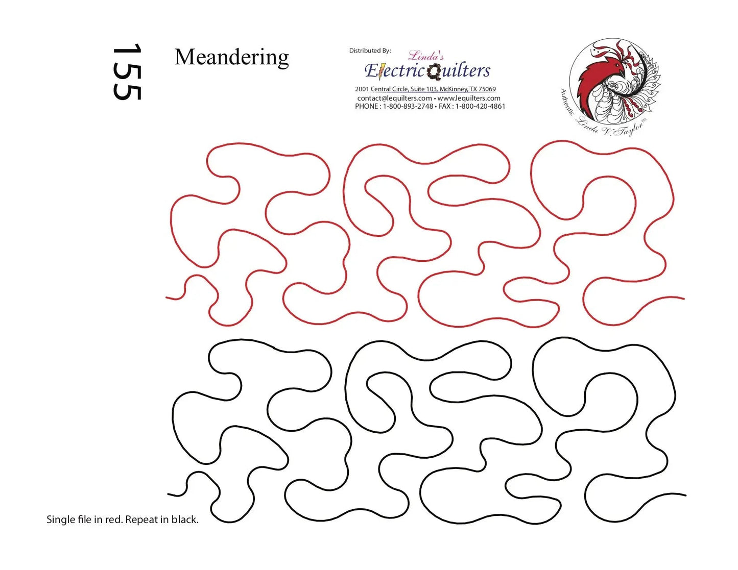 155 Meandering Pantograph by Linda V. Taylor