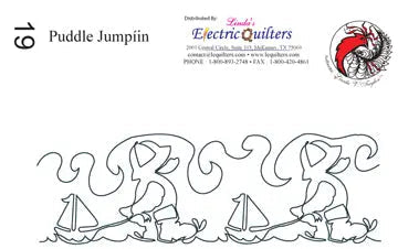 019 Puddle Jumpin' Pantograph by Linda V. Taylor