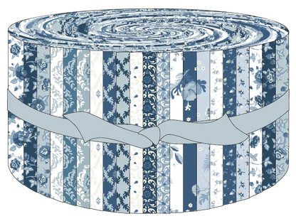 Lakeland Blues - 2 1/2" Strips 42 Prints
