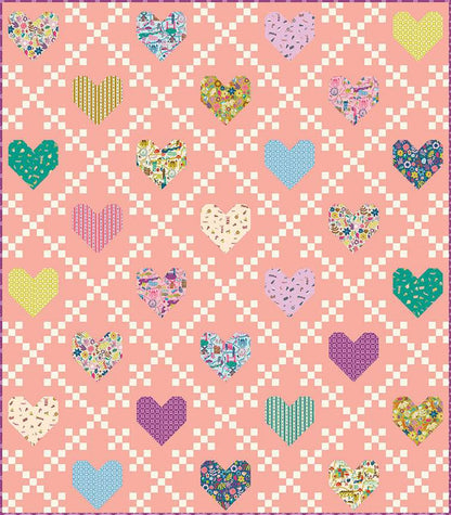 Lo & Behold Stitchery Heirloom Hearts Quilt Pattern