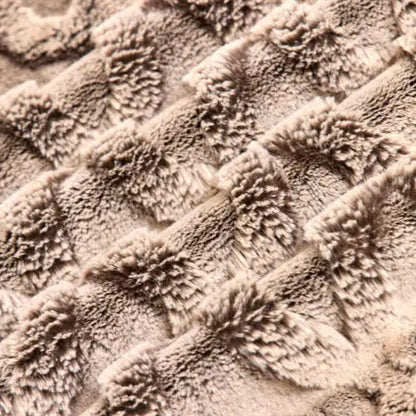 Luxe Cuddle Bunny Bailey Chocolate/Almond Fabric per yard