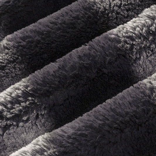 Black Luxe Cuddle Arctic Chinchilla 58"/60" Fabric per yard