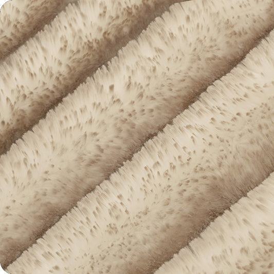 Luxe Cuddle Arctic Fox Sandstone 58"/60" Fabric per yard