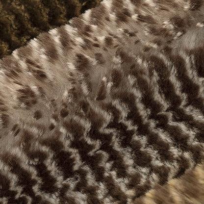 Caramel Luxe Cuddle Arctic Owl 58"/60" Fabric per yard