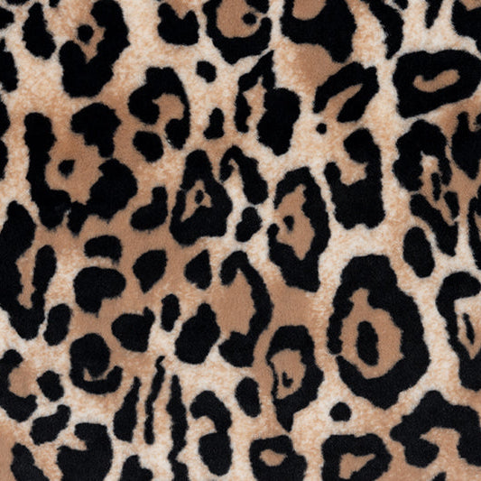 Tan Luxe Cuddle Bunny Jungle Cat 58"/60" Fabric per yard