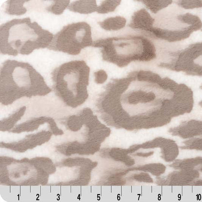 Coconut Cream Luxe Cuddle Bunny Jungle Cat 58"/60" Fabric per yard