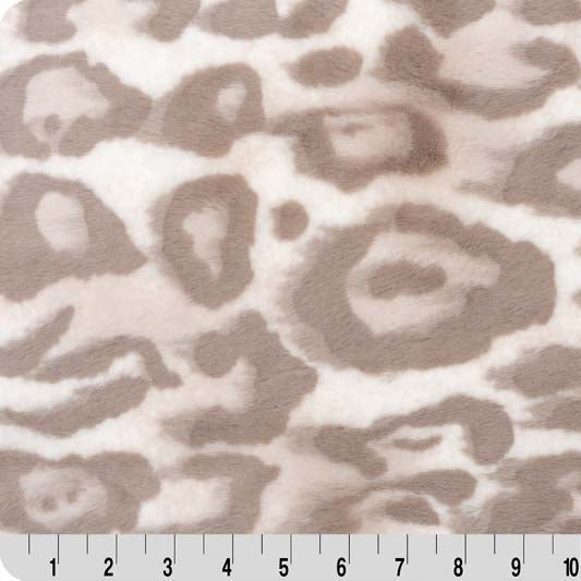 Coconut Cream Luxe Cuddle Bunny Jungle Cat 58"/60" Fabric per yard