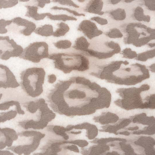 Coconut Cream Luxe Cuddle Bunny Jungle Cat 58"/60" Fabric per yard