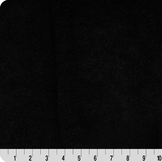 Luxe Cuddle Bunny Lush Black 58"/60" Fabric per yard