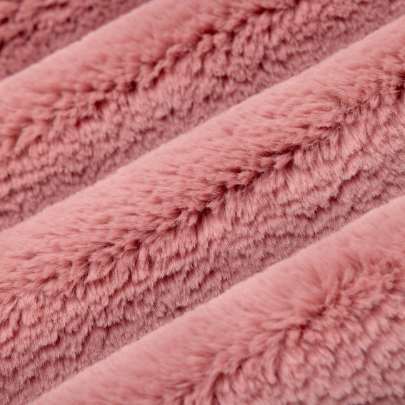 Luxe Cuddle Bunny Peach Quartz 58"/60" Fabric per yard