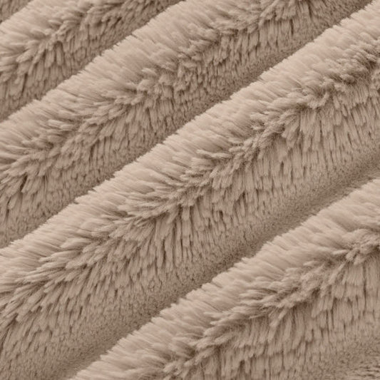 Luxe Cuddle Bunny Simply Taupe 58"/60" Fabric per yard