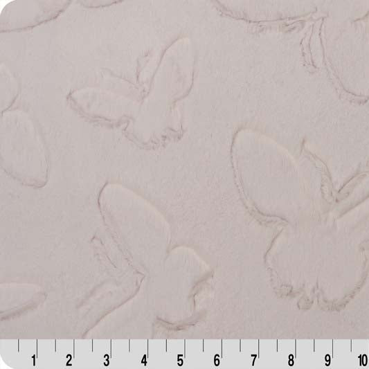 Luxe Cuddle Butterfly Pearl 58" - 60" Fabric per yard