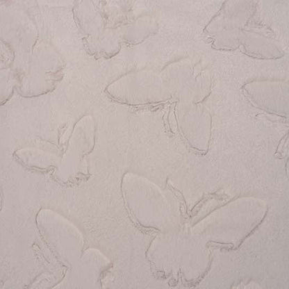 Luxe Cuddle Butterfly Pearl 58" - 60" Fabric per yard