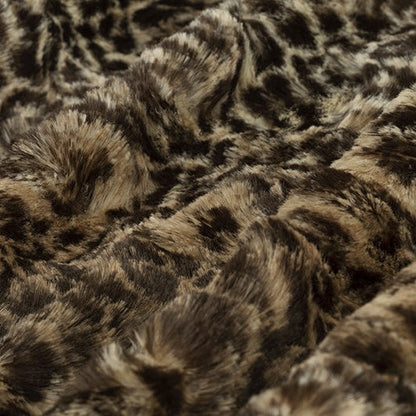 Chocolate Luxe Cuddle Cheetah 58"/60" Fabric per yard
