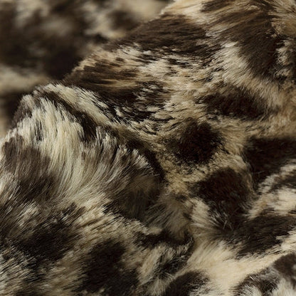 Chocolate Luxe Cuddle Cheetah 58"/60" Fabric per yard