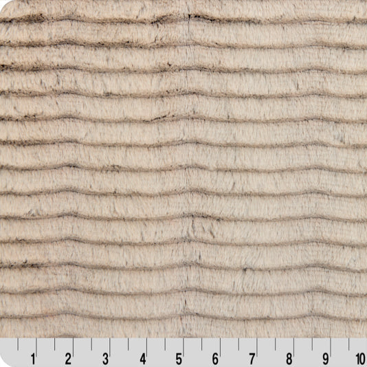 Luxe Cuddle Frosted Oceana Chocolate/Almnd 58" - 60" Fabric per yard