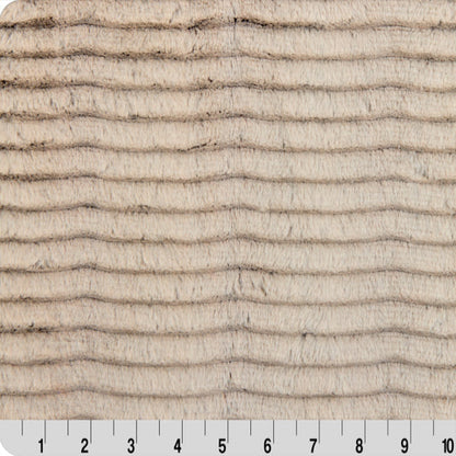 Luxe Cuddle Frosted Oceana Chocolate/Almnd 58" - 60" Fabric per yard