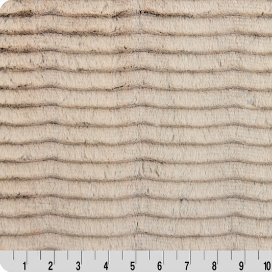 Luxe Cuddle Frosted Oceana Chocolate/Almnd 58" - 60" Fabric per yard