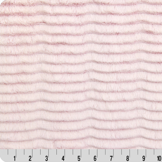 Luxe Cuddle Frosted Oceana Rosewater/Snow 58" - 60" Fabric per yard