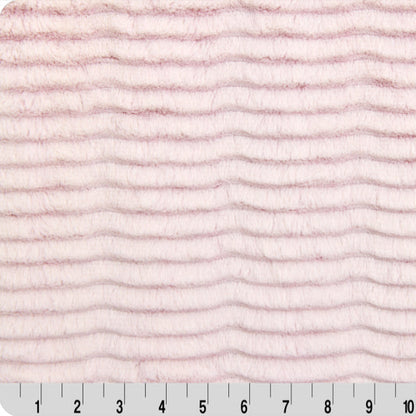 Luxe Cuddle Frosted Oceana Rosewater/Snow 58" - 60" Fabric per yard