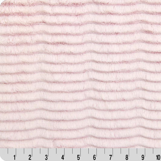 Luxe Cuddle Frosted Oceana Rosewater/Snow 58" - 60" Fabric per yard