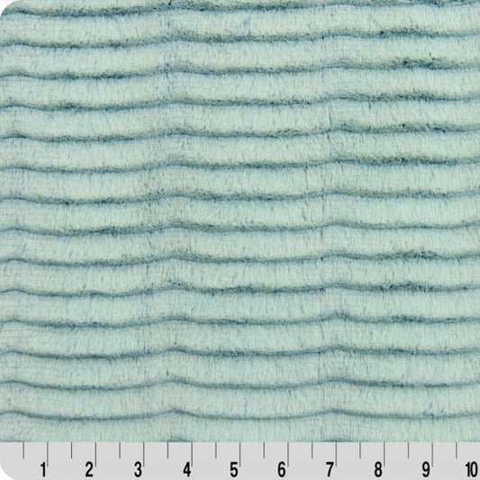 Luxe Cuddle Frosted Oceana Spruce/Ice 58" - 60" Fabric per yard
