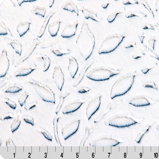 Luxe Cuddle Frosted Poppy Dark Sea 58" - 60" Fabric per yard