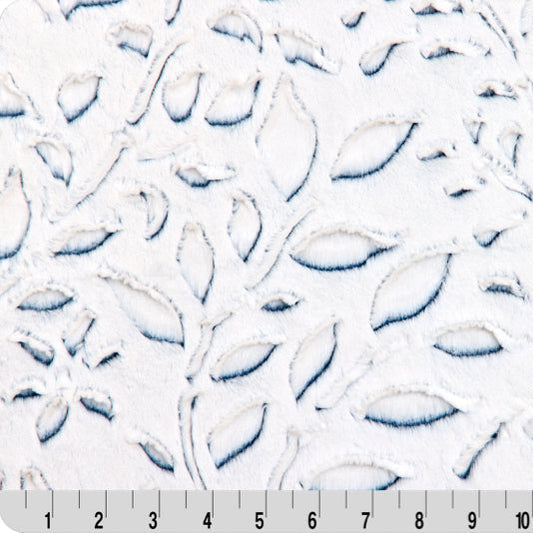 Luxe Cuddle Frosted Poppy Dark Sea 58" - 60" Fabric per yard