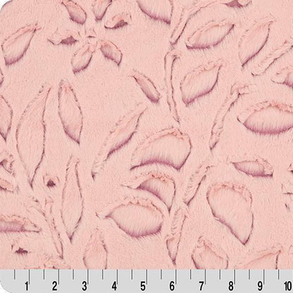 Luxe Cuddle Frosted Poppy Rosewater 58" - 60" Fabric per yard