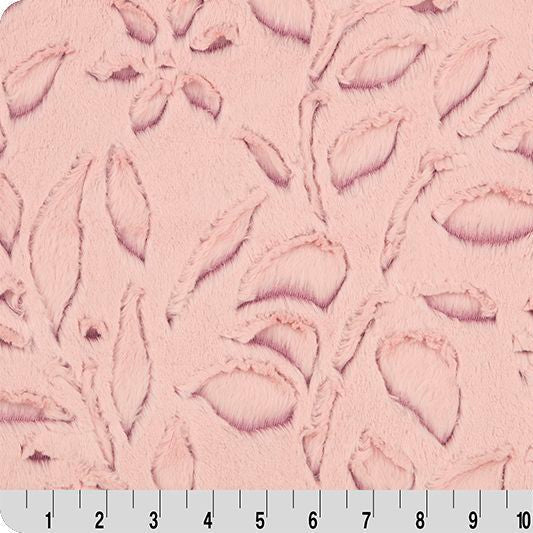 Luxe Cuddle Frosted Poppy Rosewater 58" - 60" Fabric per yard