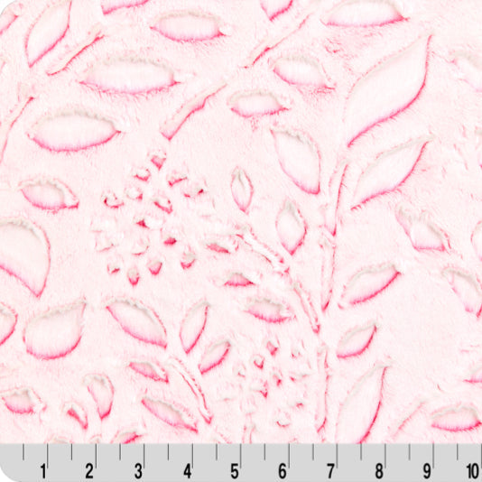 Luxe Cuddle Frosted Poppy Think Pink 58" - 60" Fabric per yard