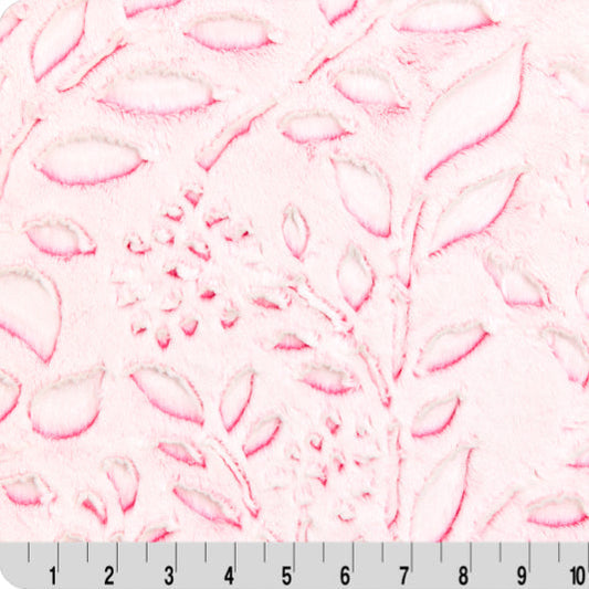 Luxe Cuddle Frosted Poppy Think Pink 58" - 60" Fabric per yard