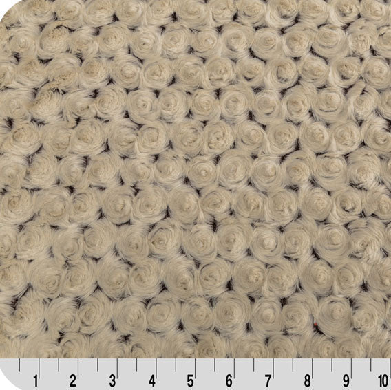 Luxe Cuddle Frosted Rose Brown/Beige 58" - 60" Fabric per yard