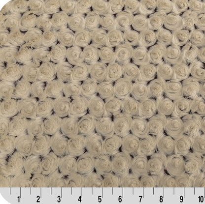 Luxe Cuddle Frosted Rose Brown/Beige 58" - 60" Fabric per yard