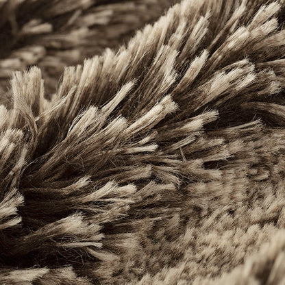 Luxe Cuddle Frosted Shaggy Brown/Beige 58"/60" Fabric per yard