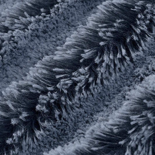 Luxe Cuddle Frosted Shaggy Navy/Bluebell 58"/60" Fabric per yard