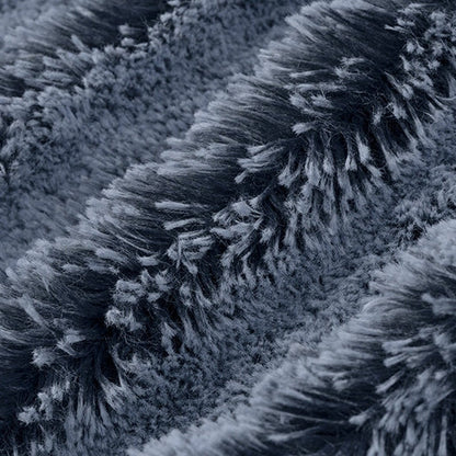 Luxe Cuddle Frosted Shaggy Navy/Bluebell 58"/60" Fabric per yard