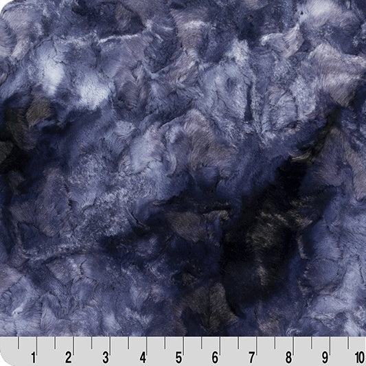 Navy Luxe Cuddle Galaxy 58"/60" Fabric per yard