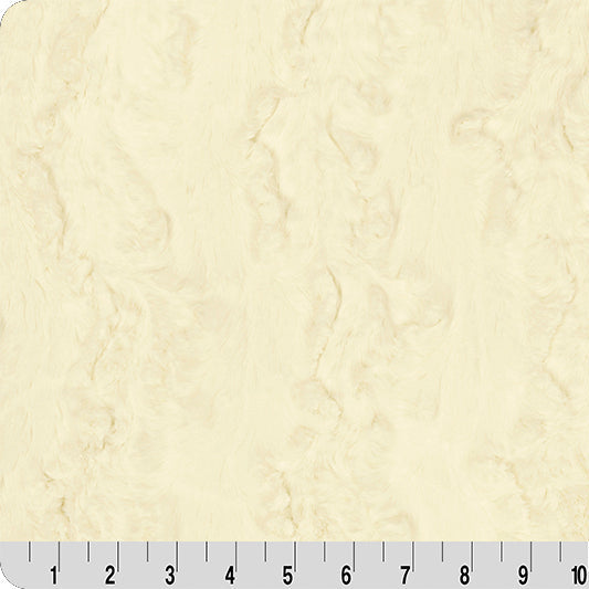 Luxe Cuddle Glacier Ivory 58" - 60" Fabric per yard