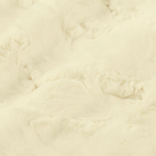 Luxe Cuddle Glacier Ivory 58" - 60" Fabric per yard