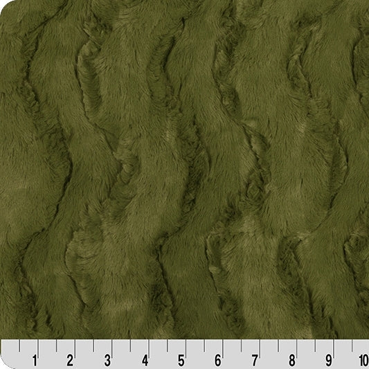 Luxe Cuddle Glacier Moss 58" - 60" Fabric per yard
