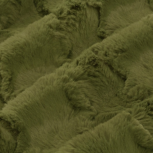 Luxe Cuddle Glacier Moss 58" - 60" Fabric per yard