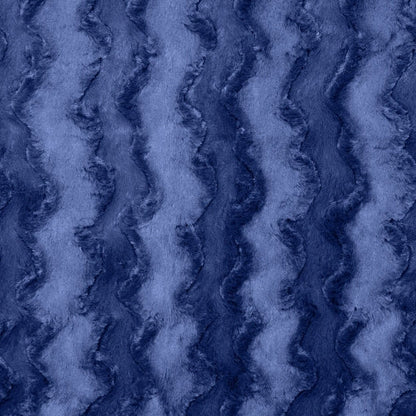 Luxe Cuddle Glacier Navy 58" - 60" Fabric per yard