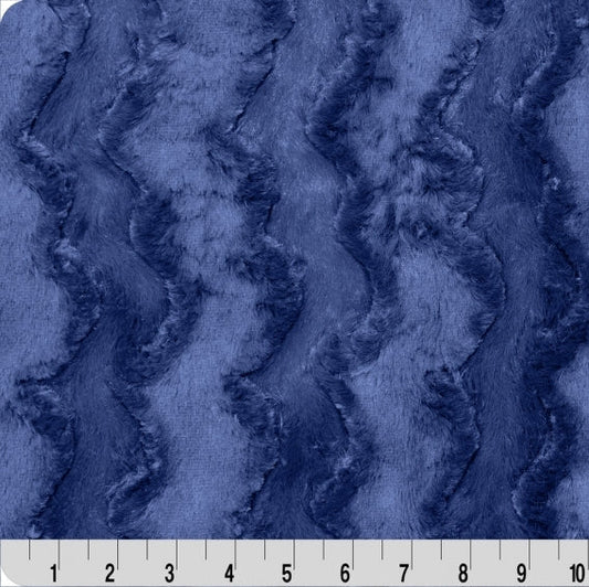 Luxe Cuddle Glacier Navy 58" - 60" Fabric per yard
