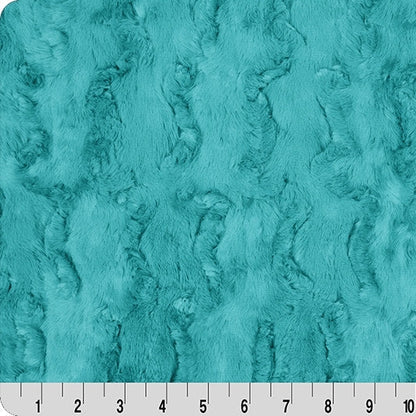 Luxe Cuddle Glacier Teal 58" - 60" Fabric per yard