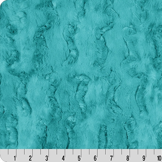Luxe Cuddle Glacier Teal 58" - 60" Fabric per yard