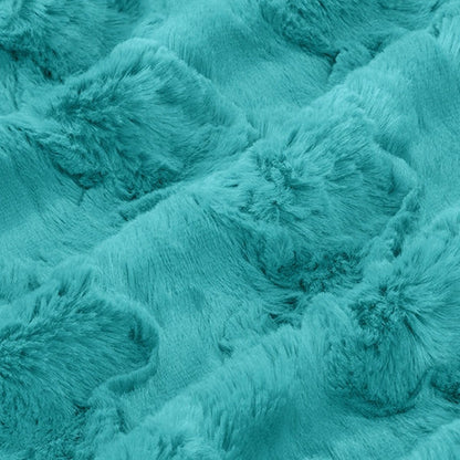 Luxe Cuddle Glacier Teal 58" - 60" Fabric per yard