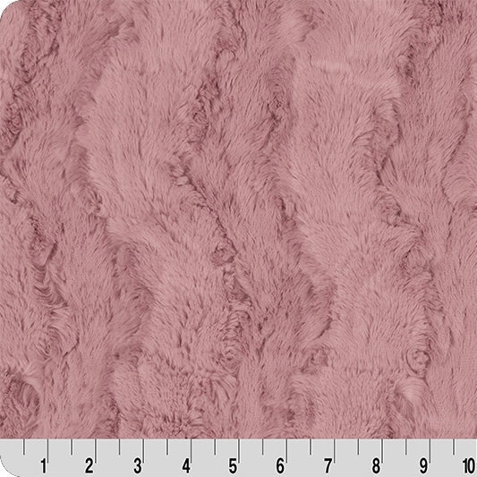Luxe Cuddle Glacier Woodrose 58" - 60" Fabric per yard