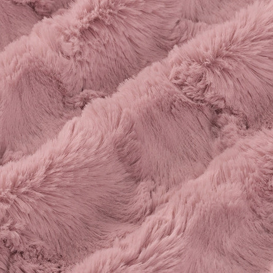 Luxe Cuddle Glacier Woodrose 58" - 60" Fabric per yard
